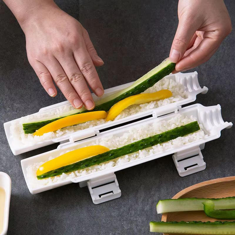 Appareil de fabrication de sushi rapide, moule à riz, rouleau à viande, moule à rouler les légumes,