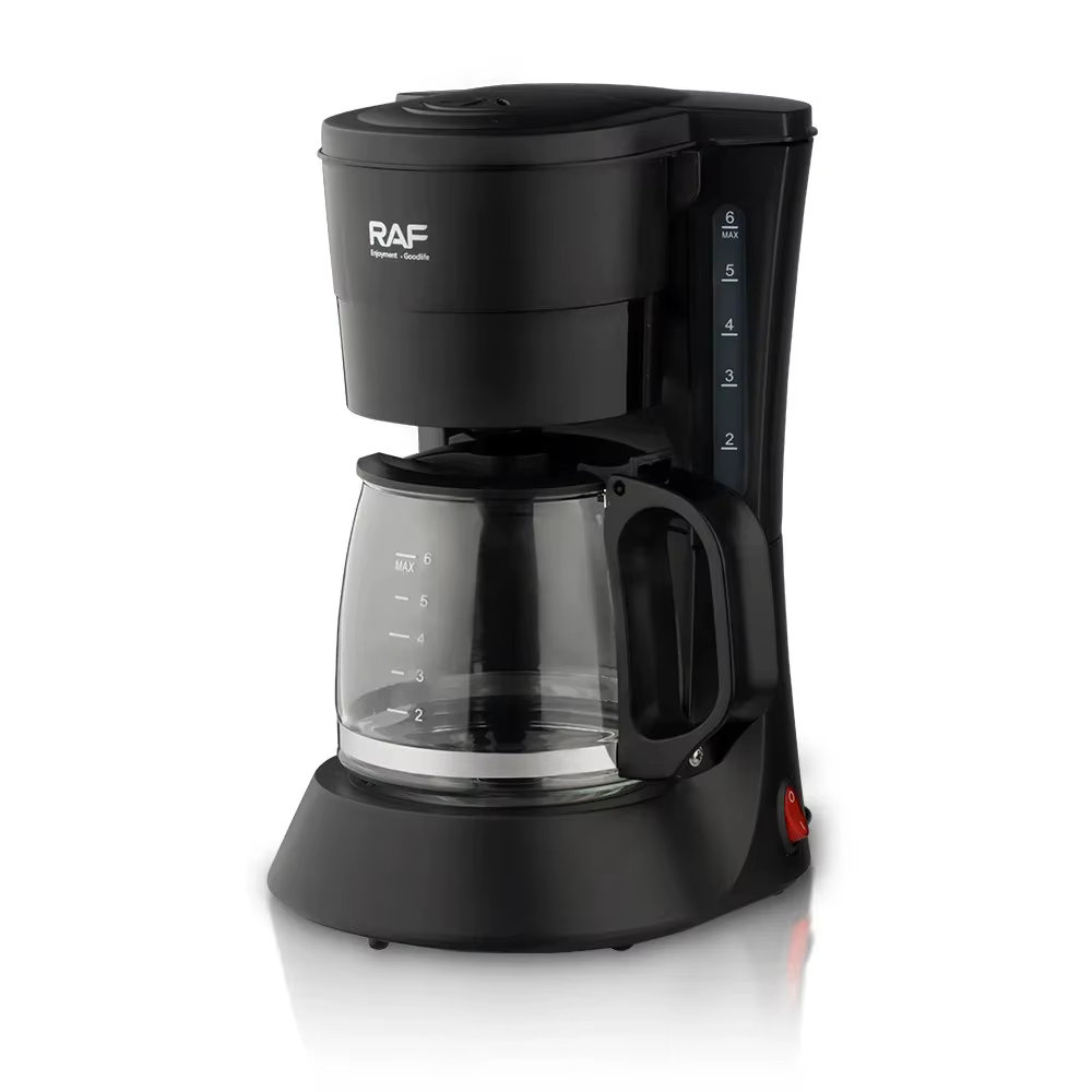 Cafetière électrique goutte à goutte, cafetière compacte avec filtre réutilisable, plaque chauffante