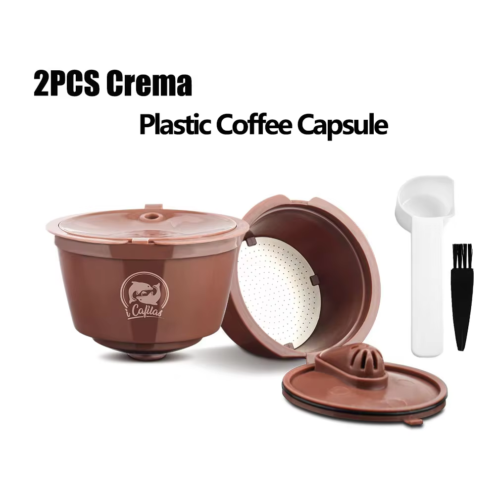 Icafilar pour Nescafé Dolce Gusto, capsule de café réutilisable en plastique et acier inoxydable, fi