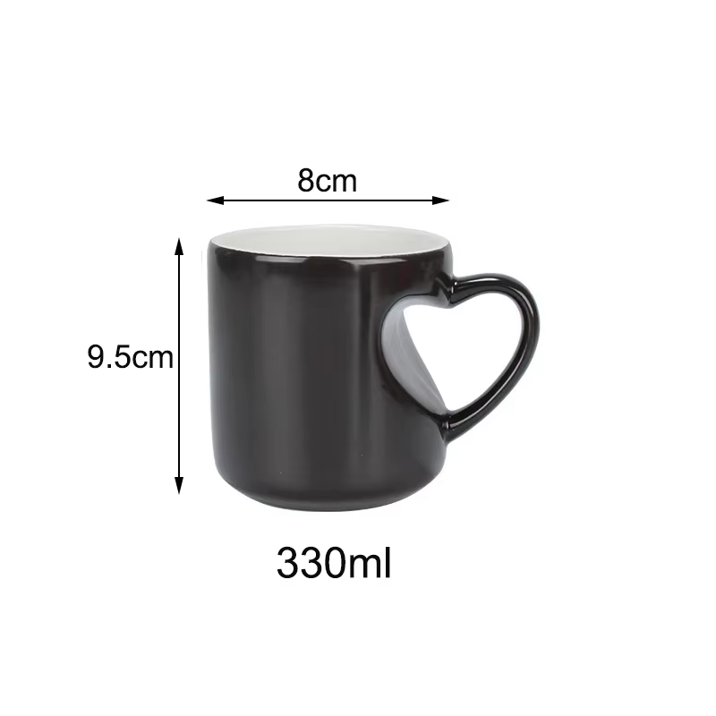Personnalisé Desin personnalisé tasse magique bricolage Photo tasses sensible à la chaleur en cérami
