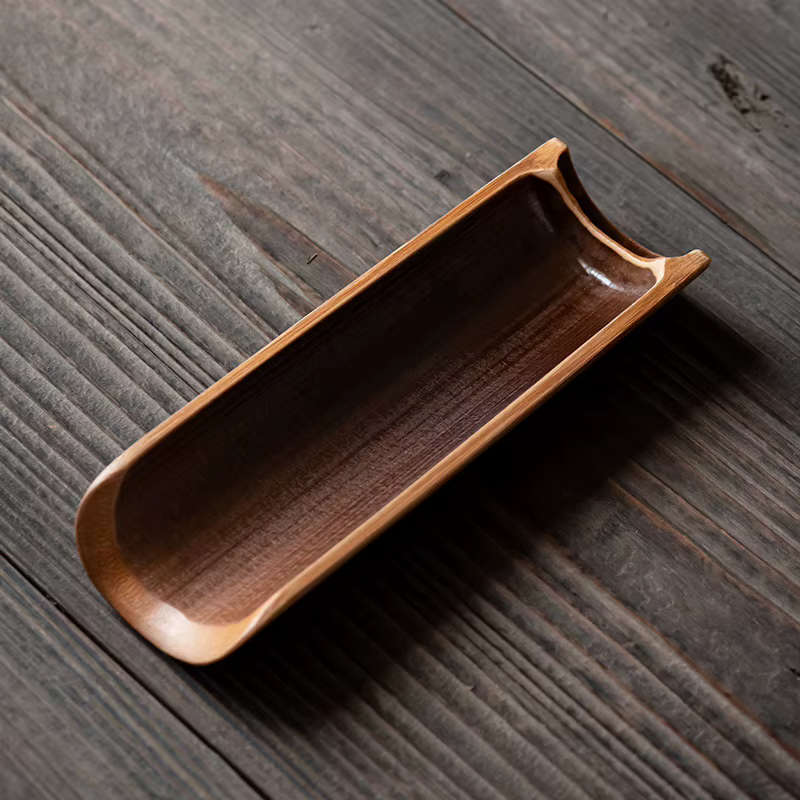 Cuillères à thé en bambou naturel, accessoires faits à la main, cuillère à thé en bambou de haute qu