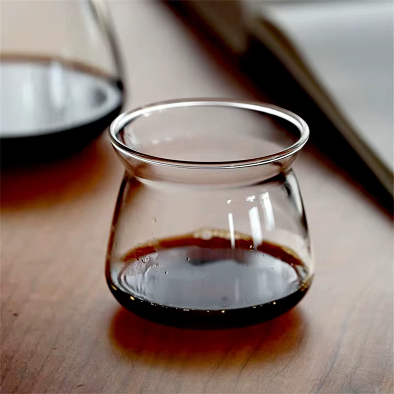 Cafetière en verre infusée à la main, pot de partage de café glacé, tasse aromatique de café, brassa