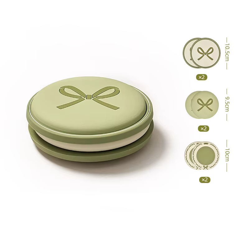 Ensemble de sous-verres en forme de nœud de couleur pastel, sous-verres ronds mignons, antidérapants