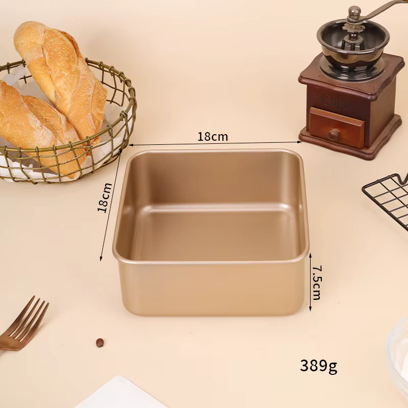 Moule à gâteau carré moelleux pour la famille, gâteau éponge, multi-service, thé de l'après-midi, st