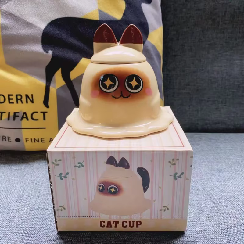 Kawaii chat siamois purée de pommes de terre tasse à café mignon tasse en céramique tasses à lait ha