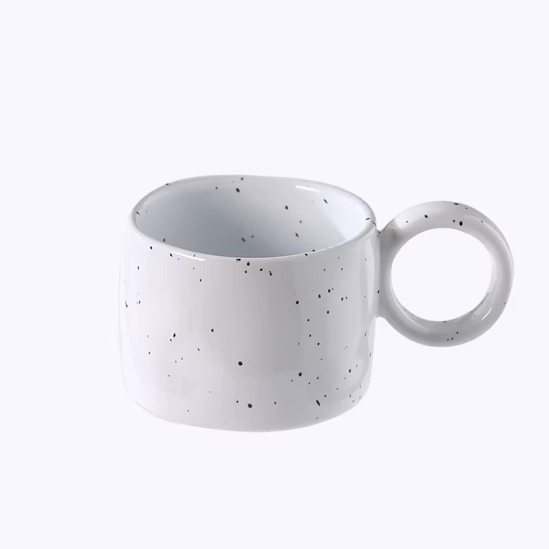 Mug à café en céramique créatif de style coréen avec poignée, tasse à café simple, tasses à eau pour