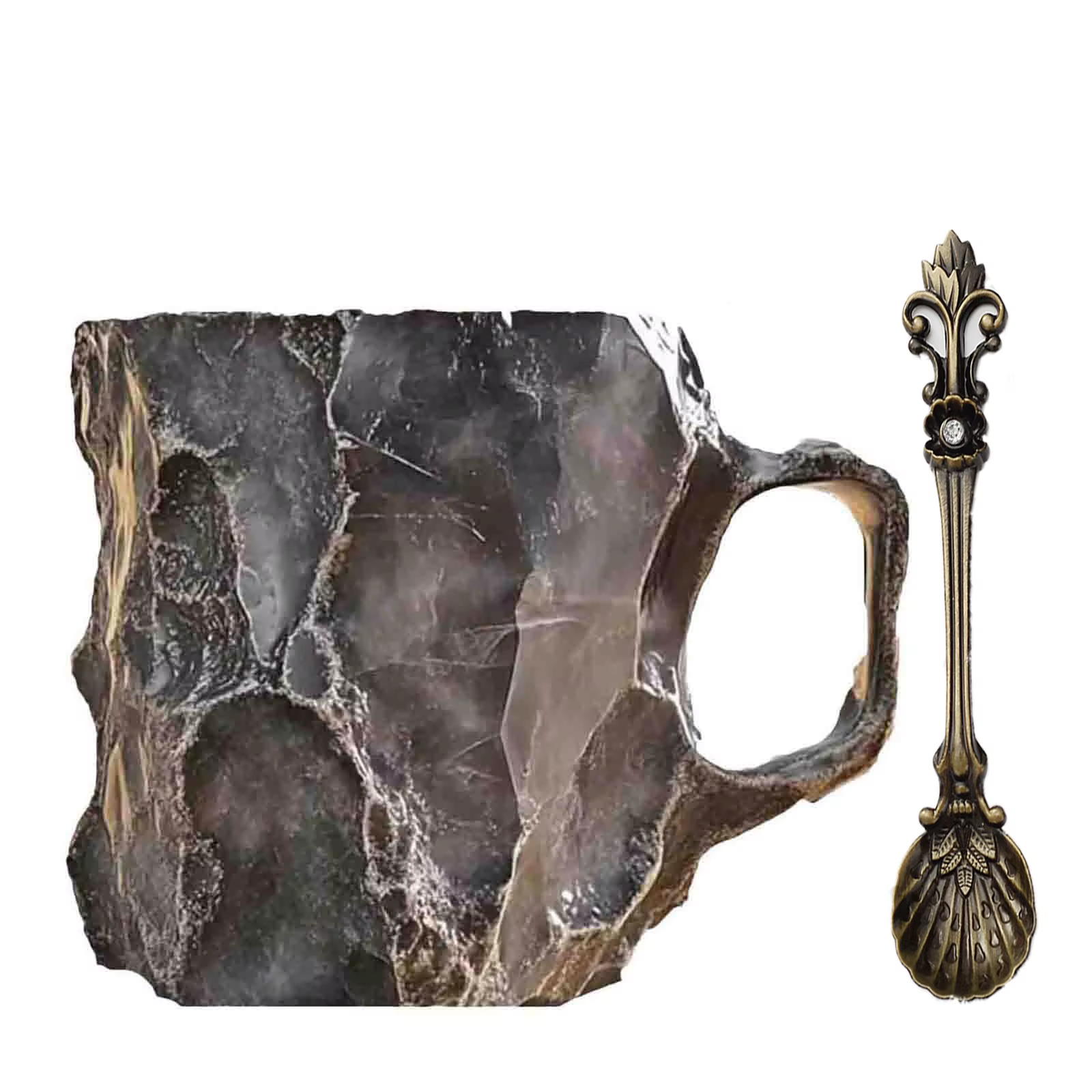 Tasse à café en cristal minéral 2025, nouvelles tasses de noël élégantes multicolores, cadeau pour l