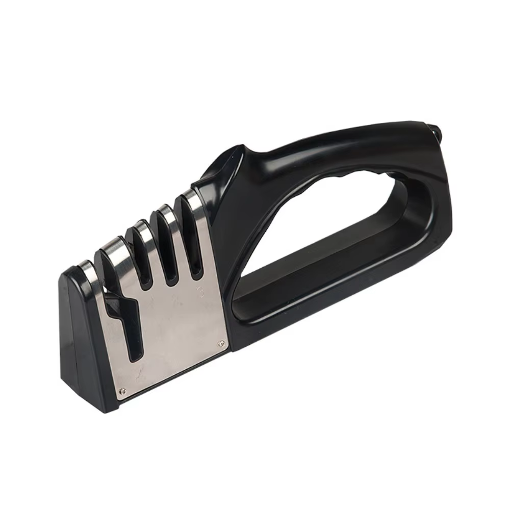 Aiguiseur de couteaux de cuisine 4 en 1, base antidérapante portable, outil d'affûtage multifonction