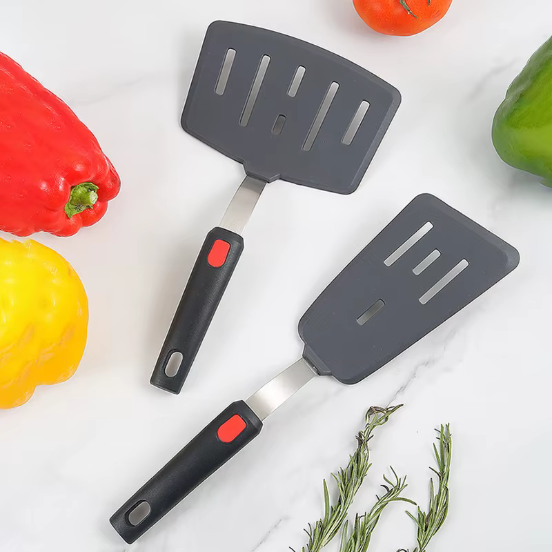 Spatule en Silicone pour Pots antiadhésifs, résistante aux hautes températures, spatule à frire dome