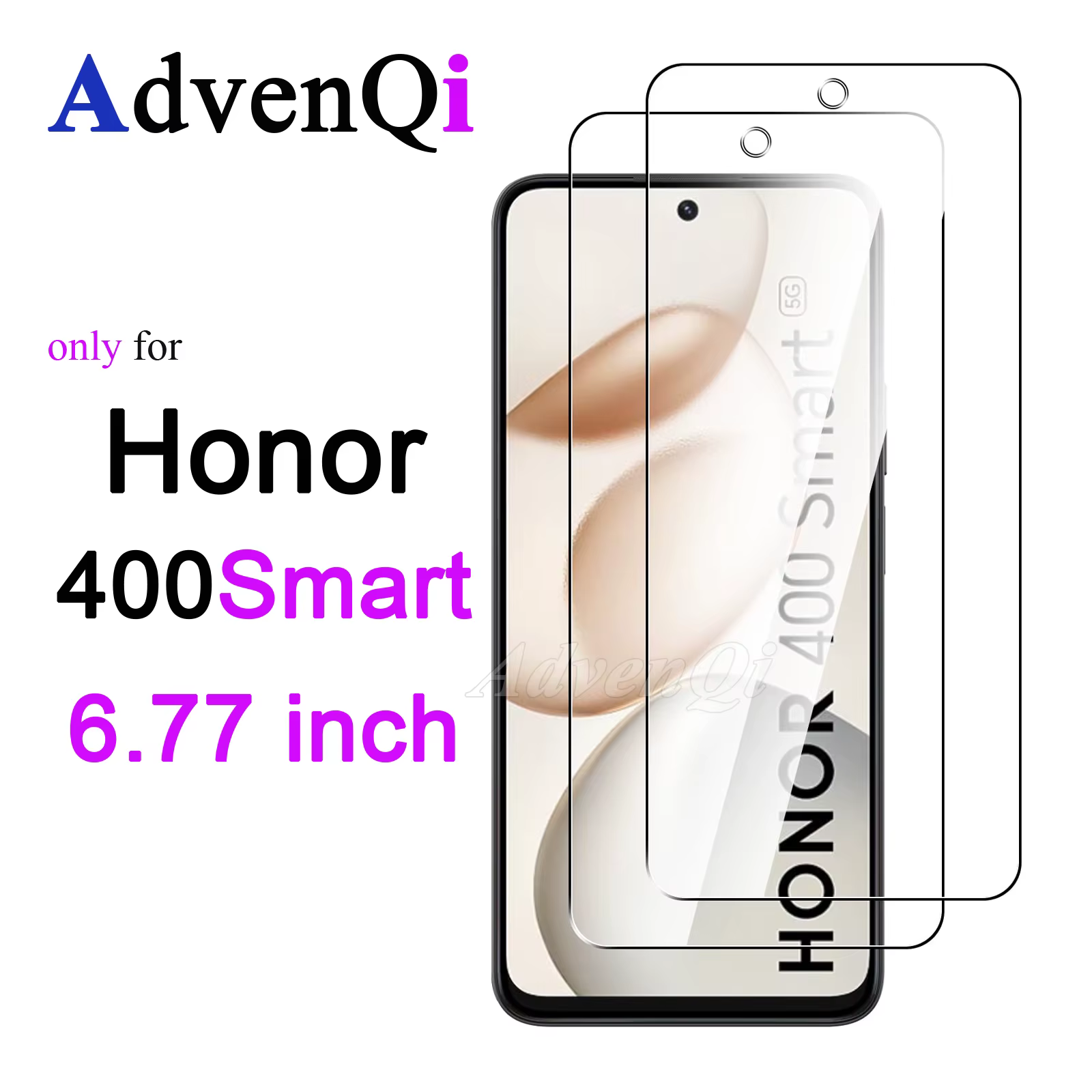 Protection d'écran en verre trempé HD cristal 9H anti-rayures compatible avec For Honor 400 Smart 6,