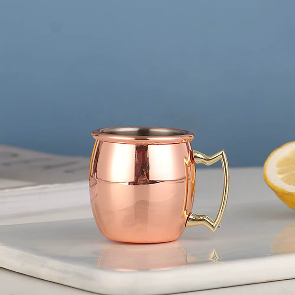 Tasse en cuivre pur de 500ml, Mule de Moscou épaissie, tasses de Mule de Moscou fabriquées à la main