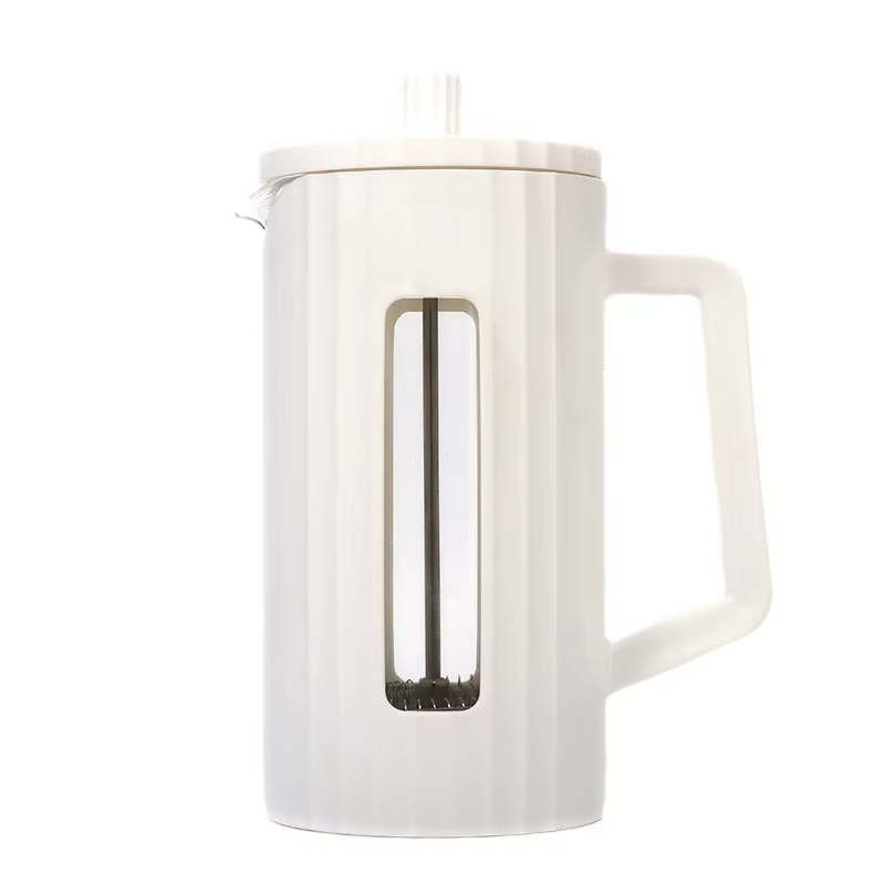 YRP-Cafetière à Pression Française, 600ml,1000ml, Maille en Acier Inoxydable Haute Densité, Verre No