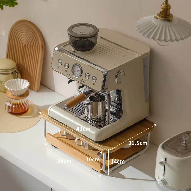 Étagères de rangement créatives pour machine à café, supports de bureau standard, étagère d'affichag