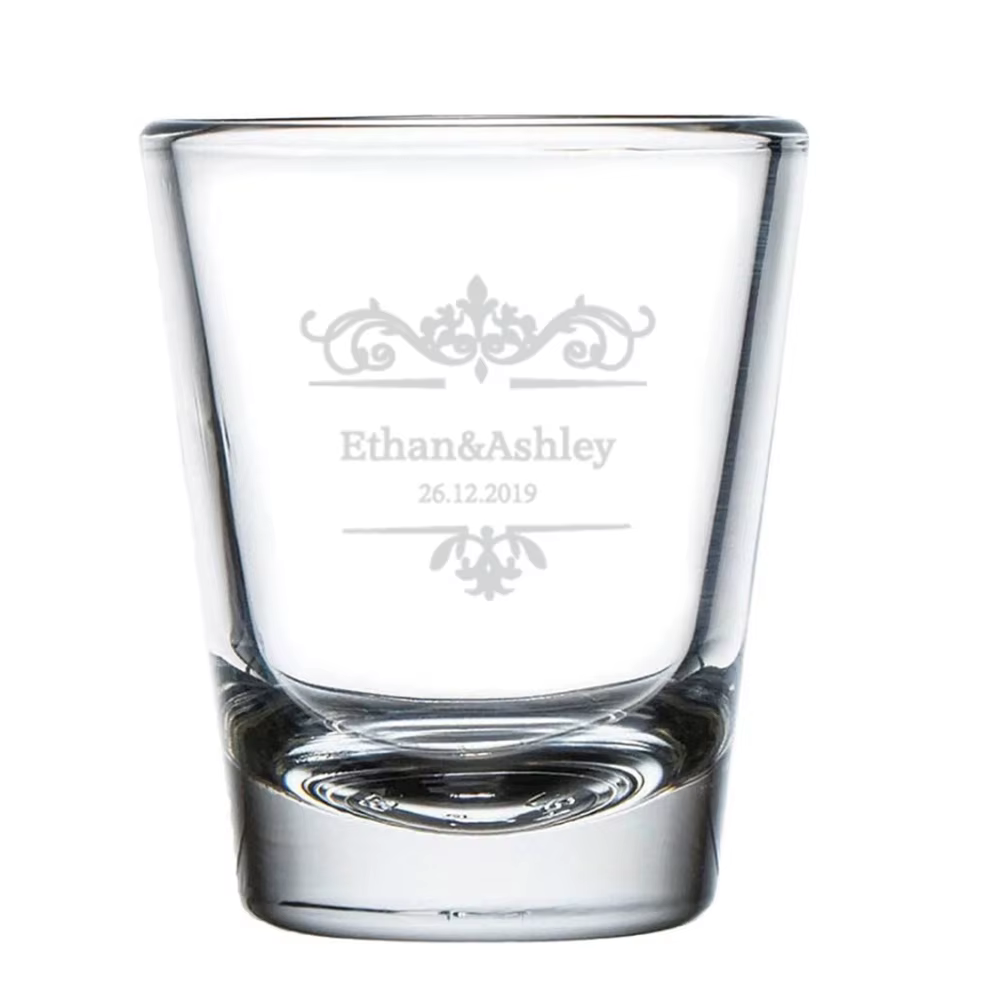 Verres à Shot personnalisés pour fête de mariage, 6 pièces, verre à Shot typique, pour fête de maria