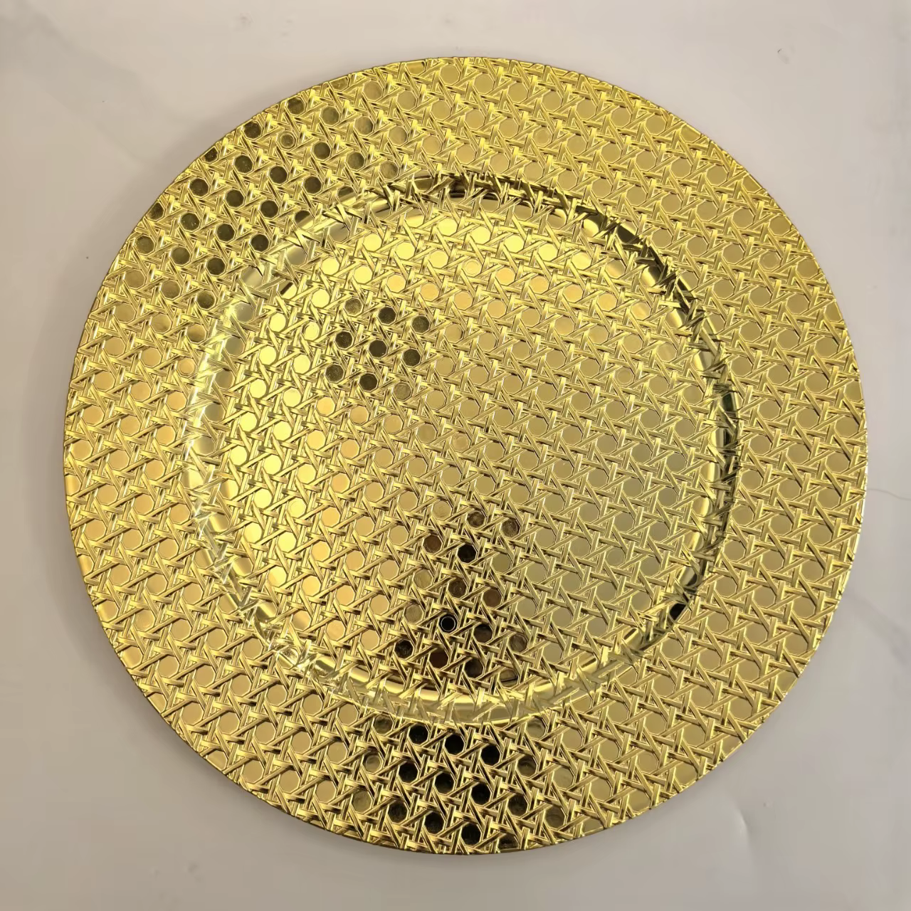 100 assiettes rondes de 13 pouces, plateau exquis, centre de table pour mariage, décoration de fête,