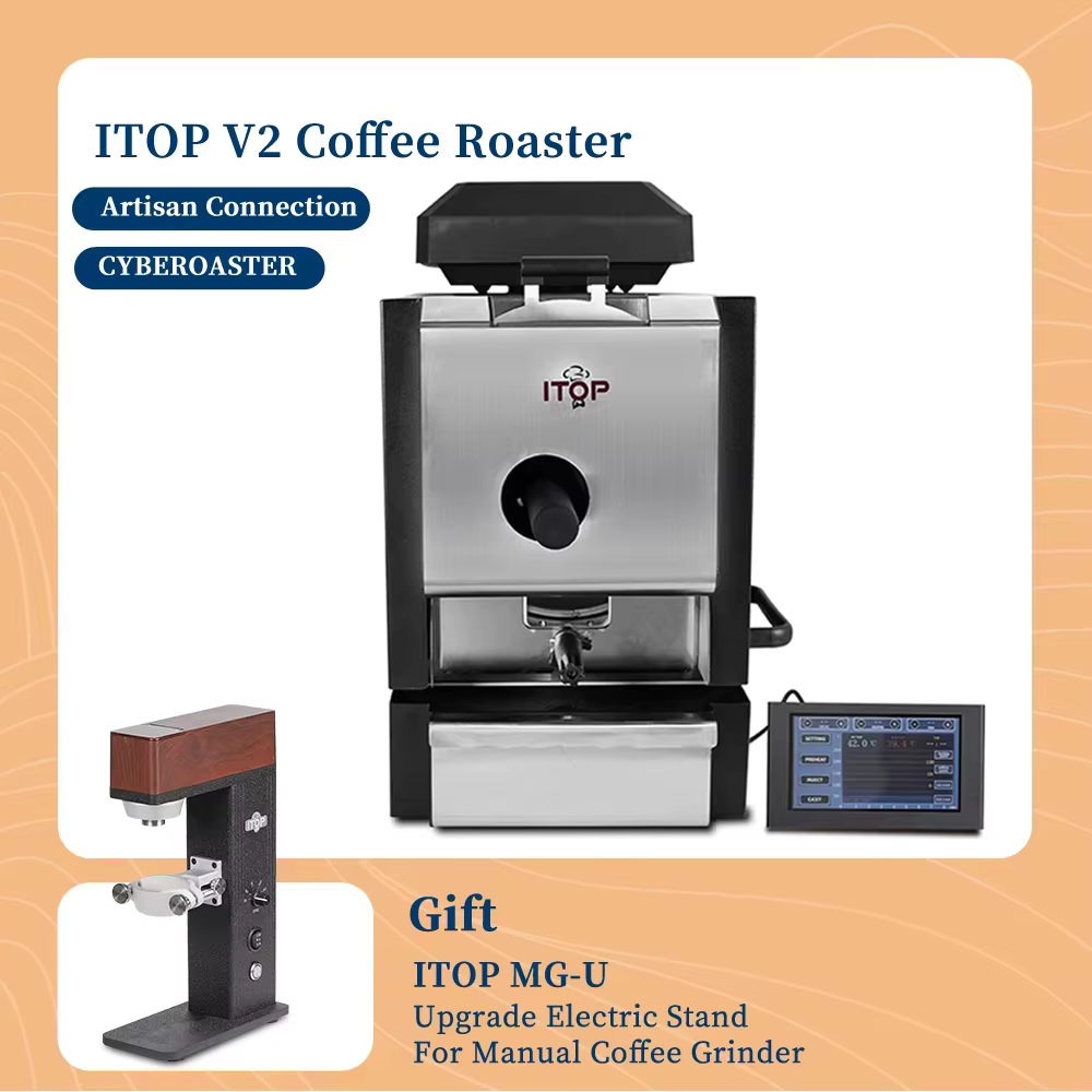 ITOP V2-Torréfacteur de grains de café CYBEROASTER avec connexion artistique, torréfacteur de café f