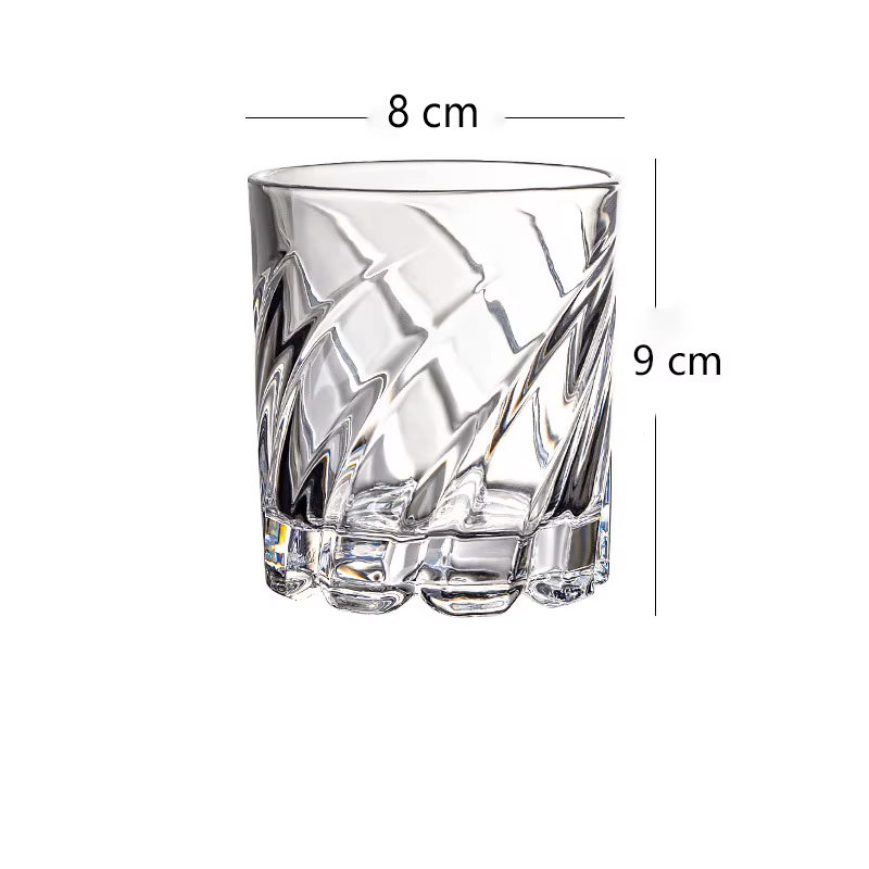 Verre à boire rond transparent pour whisky, verre à cocktail en glacier, tasse à boire, jus, lait, v