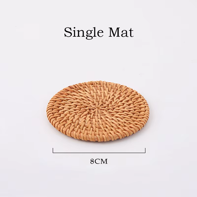 Ensemble de tapis en rotin Cowijk pour la cérémonie du thé, fournitures Sado, fait à la main, style