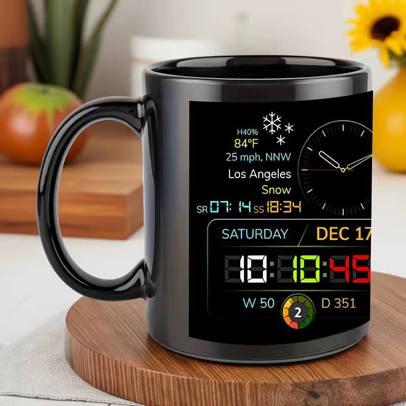 Tasse à café noire créative grande capacité, tasse de luxe légère haut de gamme avec poignée