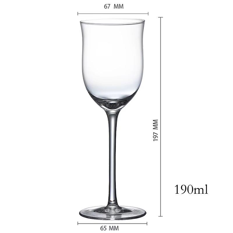 1 verres à cocktail en verre à Martini