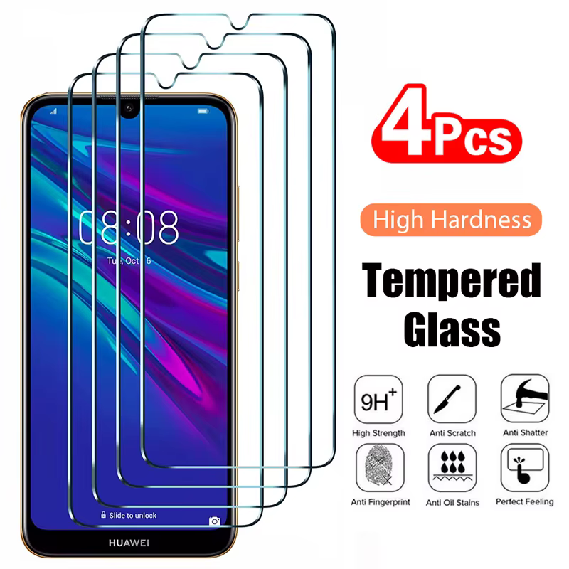 4 pièces verre trempé pour Huawei P Smart 2019 P Smart Z S 2021 protecteur d'écran pour Huawei P30 L