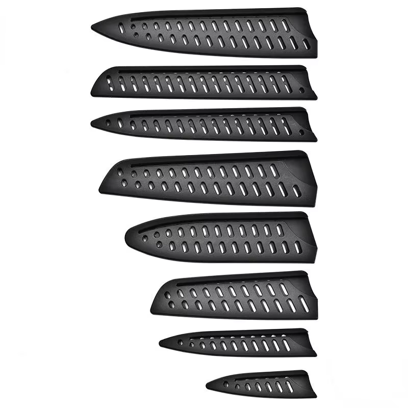 Gaine de couteau de cuisine, couvre-couteau en plastique noir, couvercle de protection de lame de co