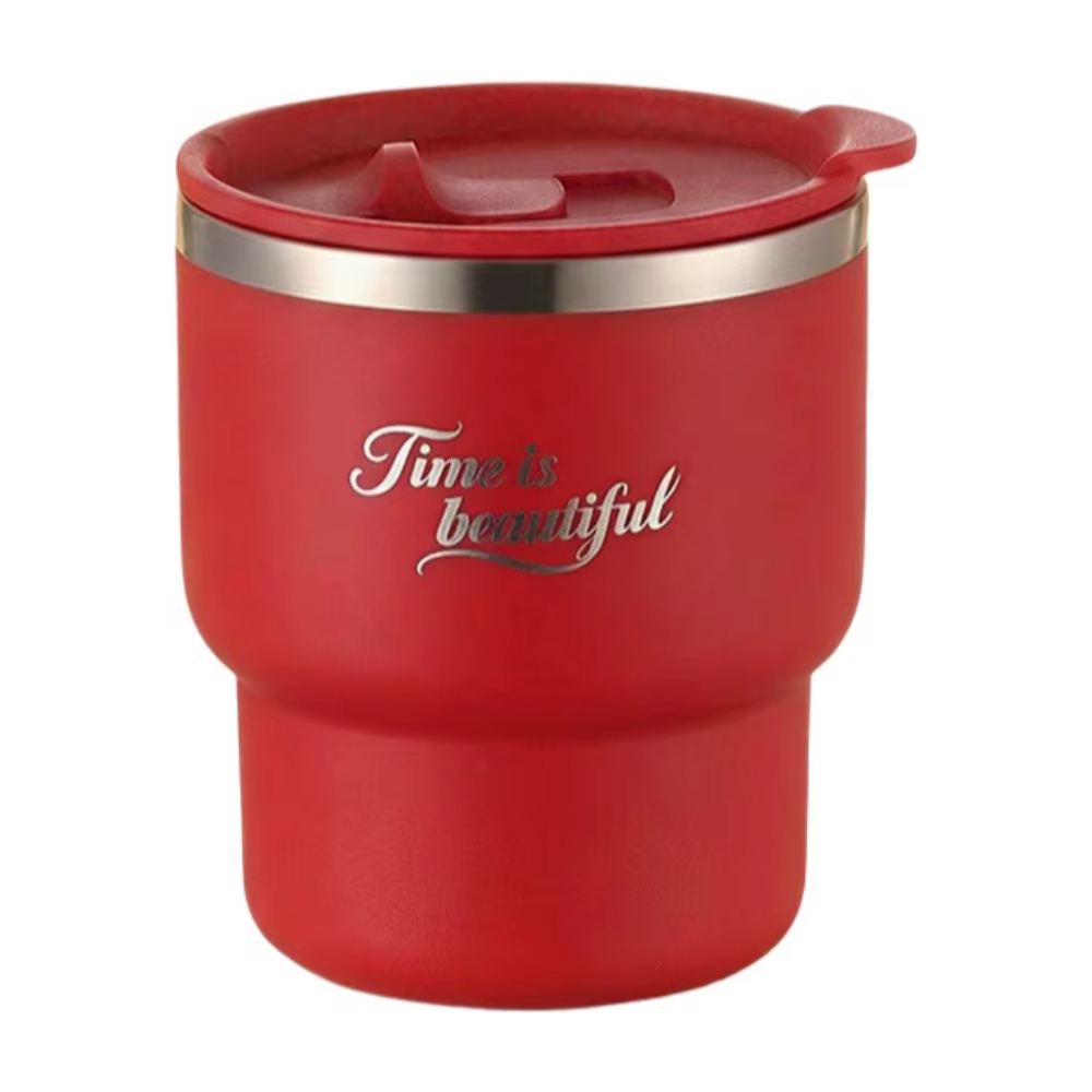 Mug à café en acier inoxydable, tasse à café isotherme portable, anti-fuite, mug thermique de poche 