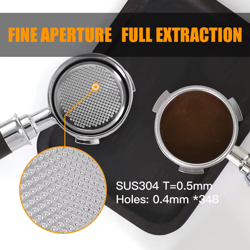 Porte-filtre à café sans fond, 51mm, pour Homix H11 Oster Cecotec Hibrew, avec panier filtrant, acce