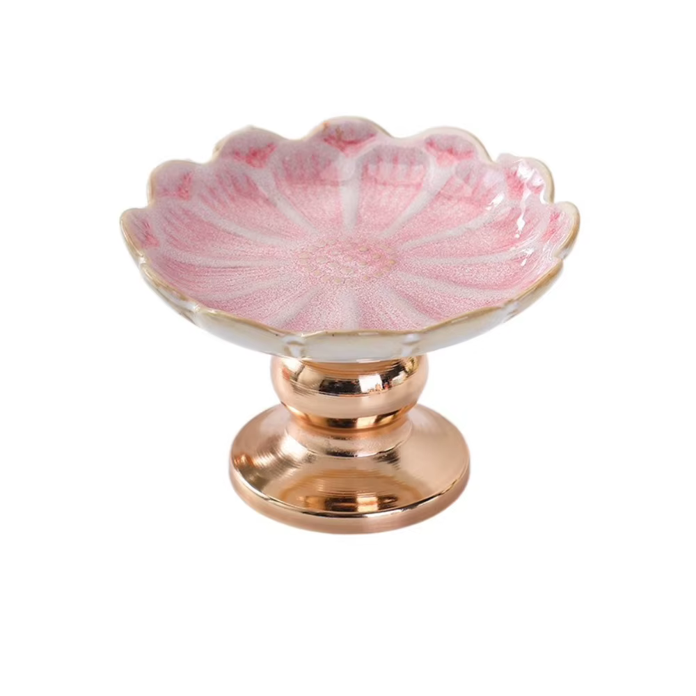 Bougeoir en céramique de Style européen créatif, bougeoir romantique de luxe, chandelier exquis de b