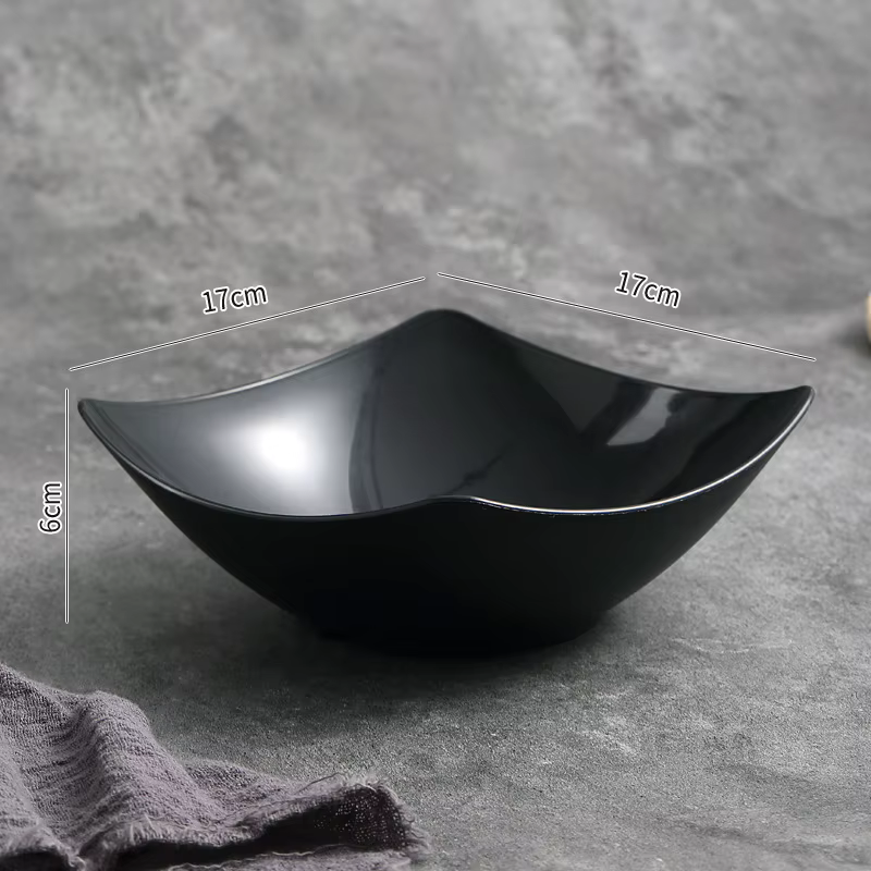 Ensemble de bols à salade 4 pièces, plat à salade occidentale, bols en plastique durables, conteneur