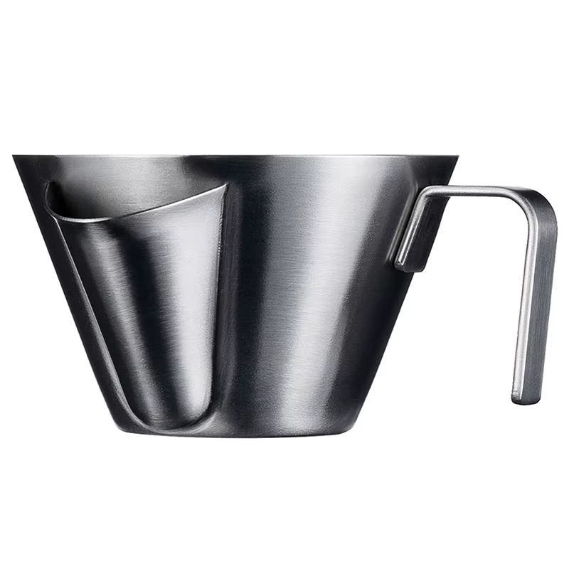 Tasse à mesurer expresso crème à café tasse séparée tasses verseuses en acier inoxydable avec poigné