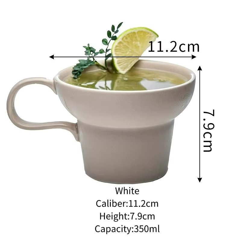 Tasse à café latte de style japonais avec poignée, tasses à cocktail créatives, tasse en céramique s