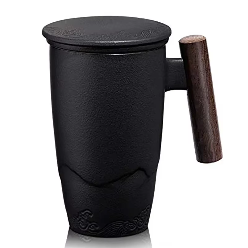 Tasse en céramique de luxe, tasse à thé Vintage pour le café, grande tasse pour le petit déjeuner, v