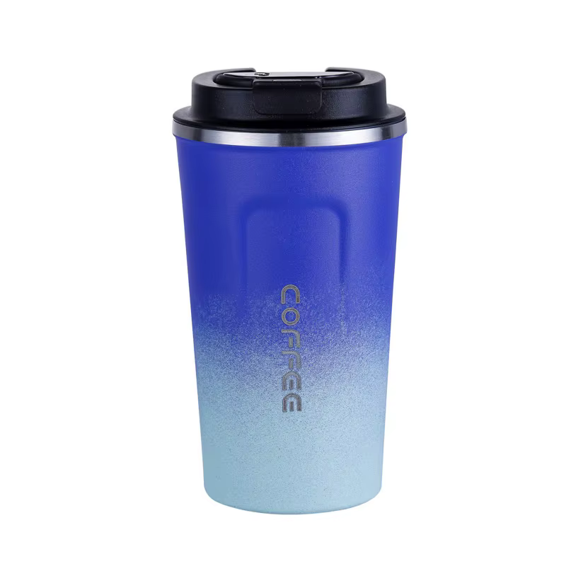 Tasse à café en acier inoxydable, mesure intelligente de la température, tasse Thermos, couleur unie