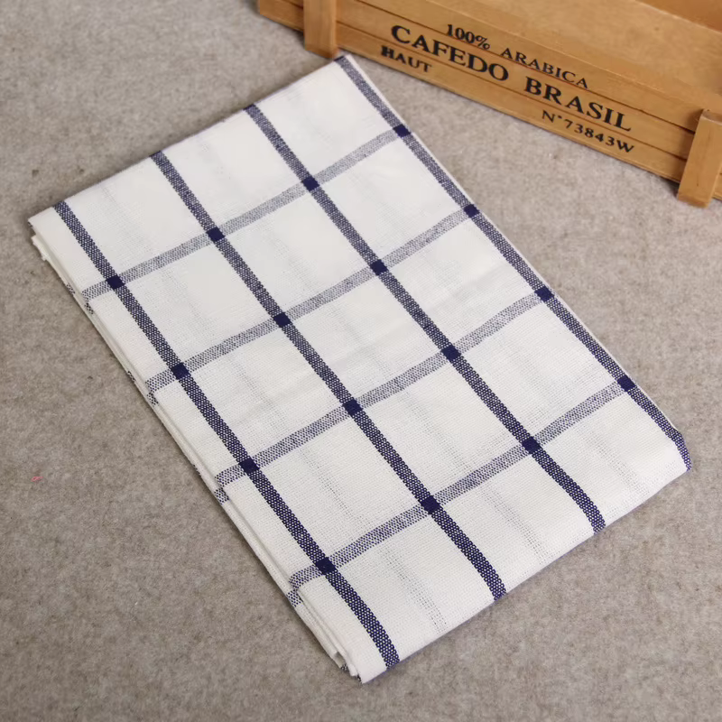 Quepolymer-Serviettes de table en coton de style méditerranéen classique, torchon de cuisine, napper