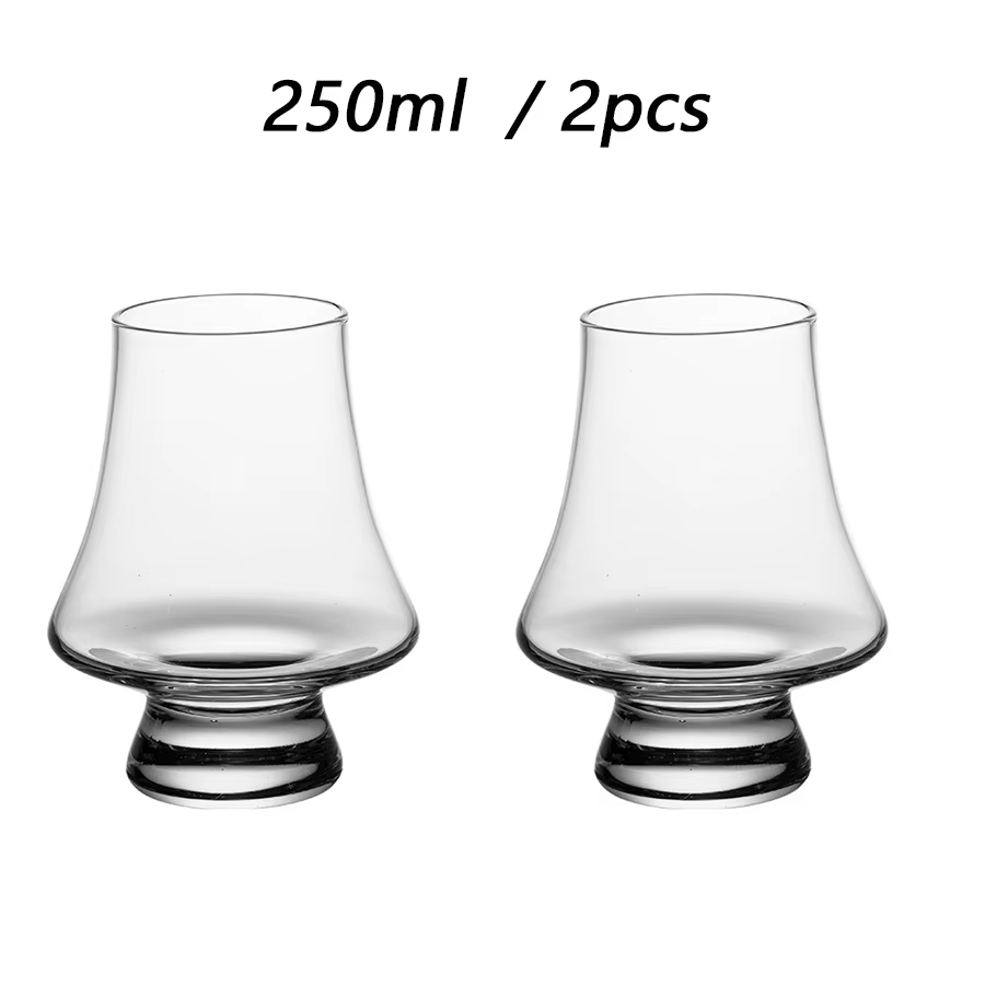 Ensemble de Verres de Dégustation de 250ml, Verre en Clip Sans Plomb, Tasse à Whisky, Verres à Vin O
