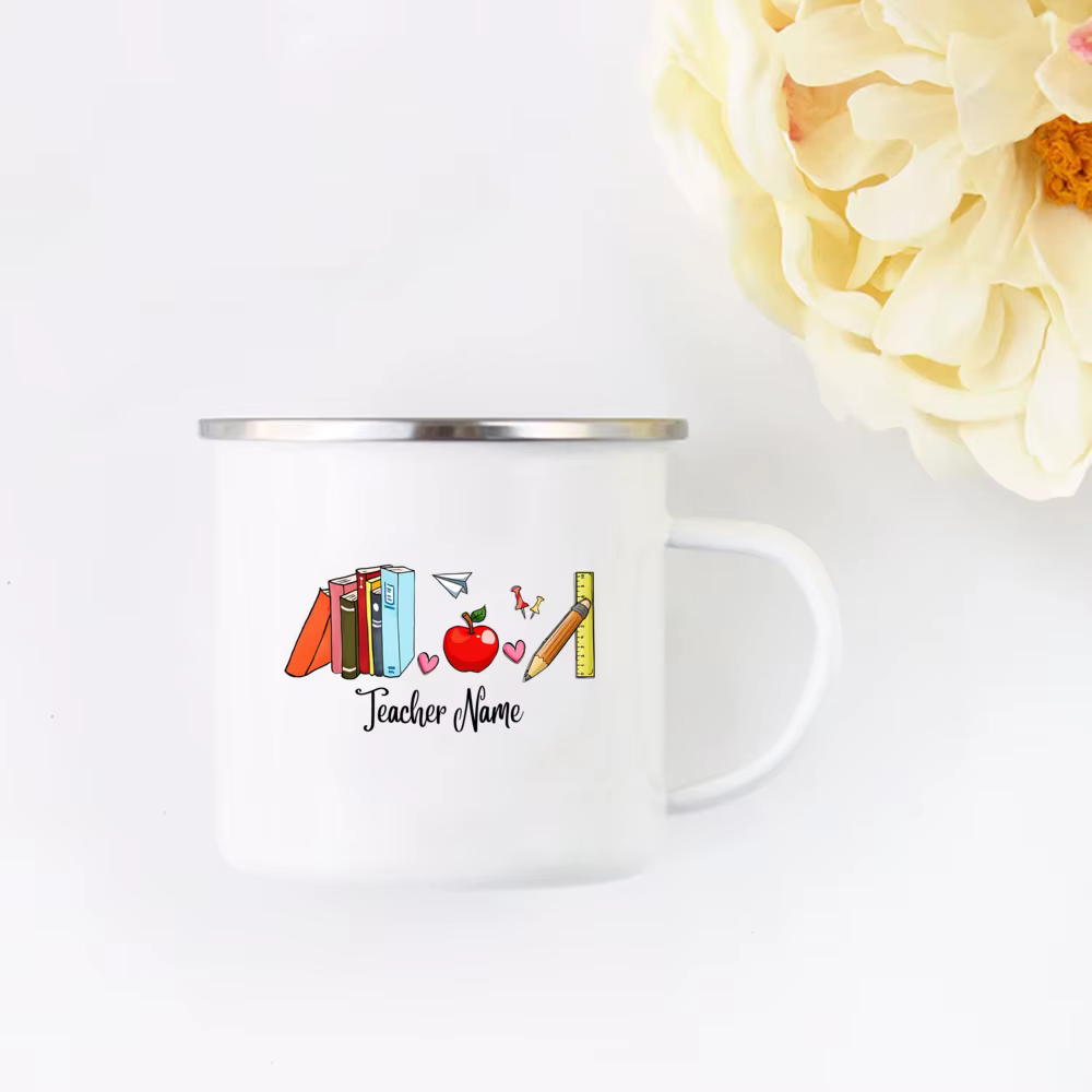 Tasse d'enseignant personnalisée avec nom, merci d'avoir aidé à moi, cadeau de croissance, cadeaux d