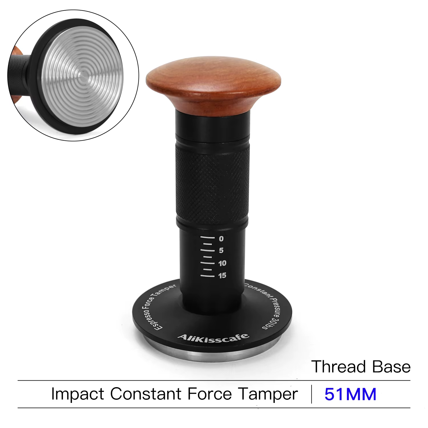 AliKisscafe café doseur Impact 4 ressort pression constante 30lb calibré 51mm 53.3mm 58.5mm expresso