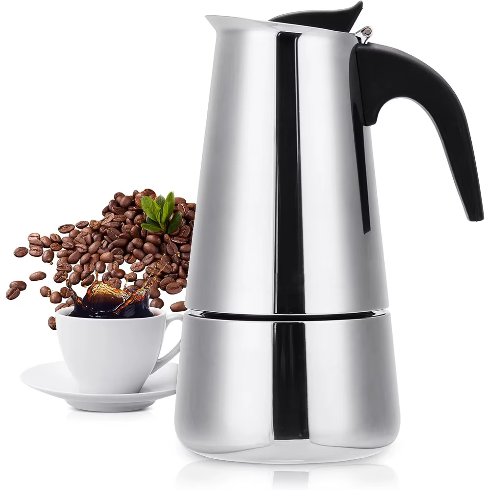 Cafetière Portable en acier inoxydable, moka, expresso, Latte, poêle, cafetière, percolateur, outil 