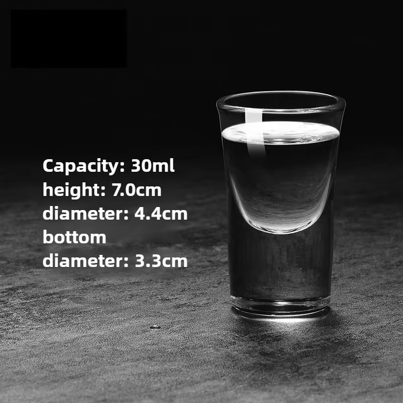 Verres à Shot 6 pièces ensemble de verres à Shot 1oz/30ml support de verre à Shot Base lourde pour w