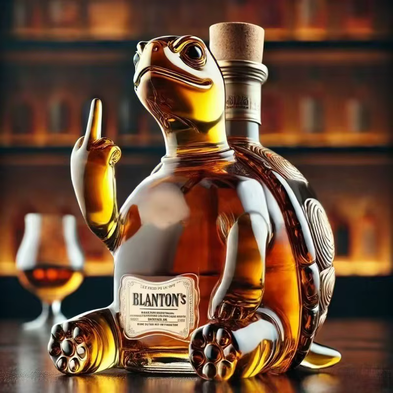 Carafe à whisky décorative pour bar, bouteille de vin amusante en forme de doigt d'honneur, modèle a