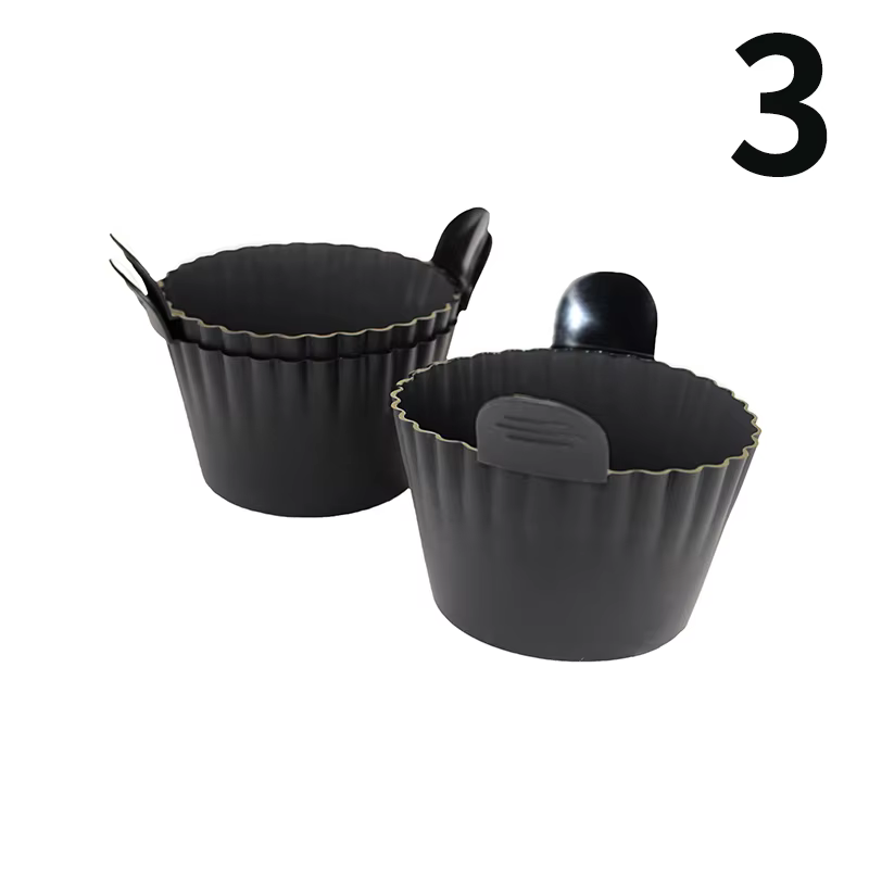 Friteuse à Air en Silicone, braconnier à œufs, Cupcake, tasses de cuisson, Ramekins pour friteuse à