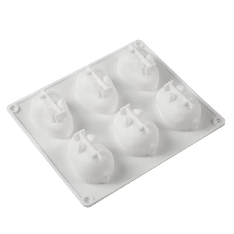 Moules à gâteaux lapin 3D en Silicone, moules de décoration de cuisson pour la cuisson de Mousse à D