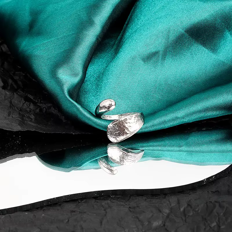 Bagues couleur argent pour femmes, tendance, Simple, ligne de mode, anneaux redimensionnables croisé