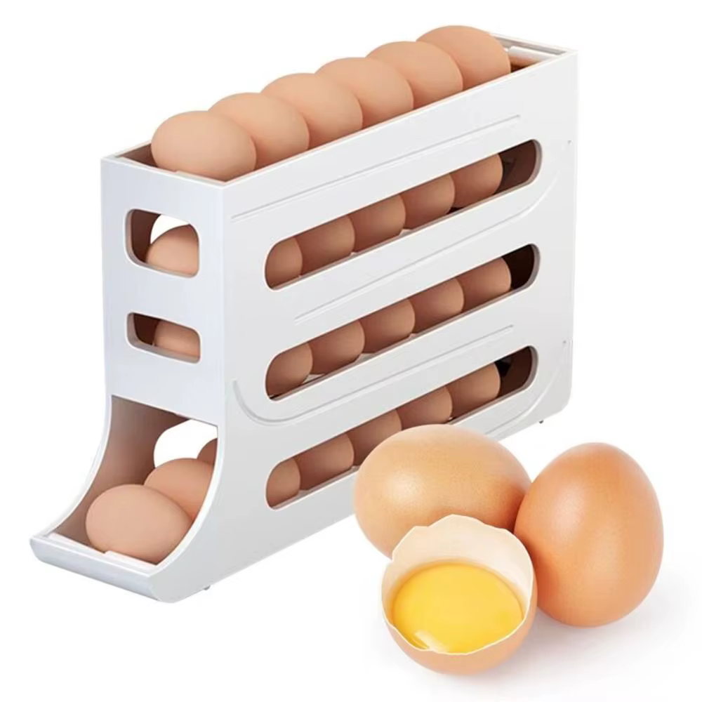 Boîte de Rangement d'emoufs pour Réfrigérateur, Pratique, 30 Grilles, en Plastique, Défilement exist