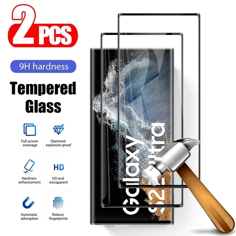 2 pièces verre trempé pour Samsung Galaxy S22 Ultra S21 S23 Plus verre de protection pour s20 s21 FE