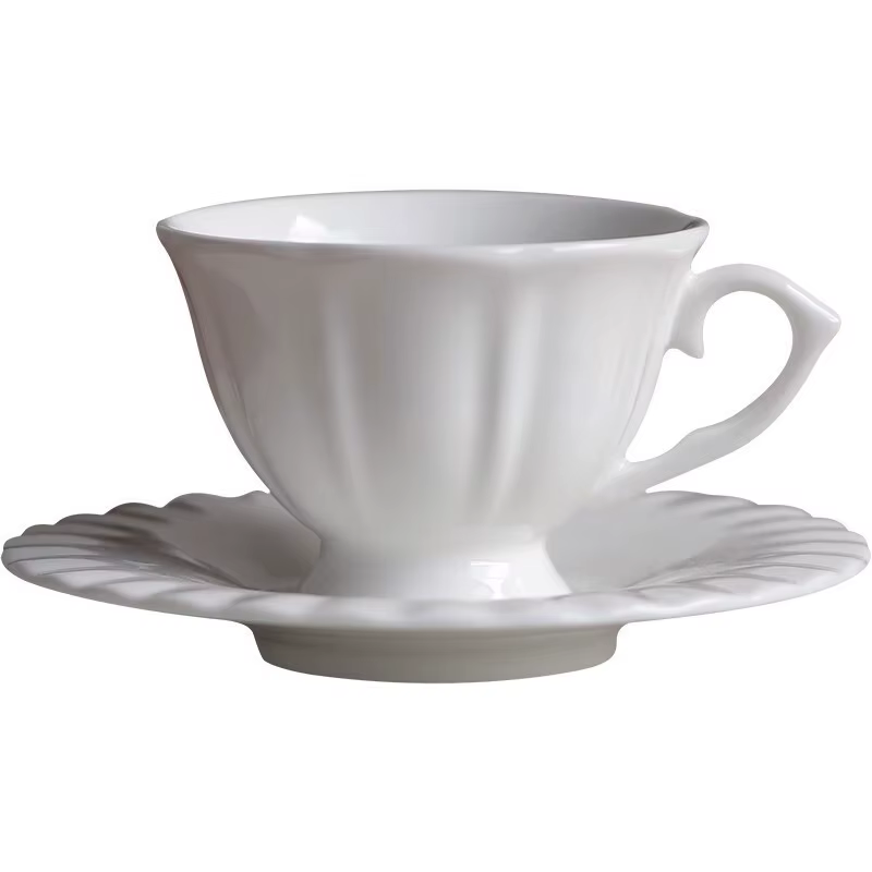 Tasse à café expresso en céramique, vintage, rétro, anglaise, fine, européenne, pour le thé de l'apr