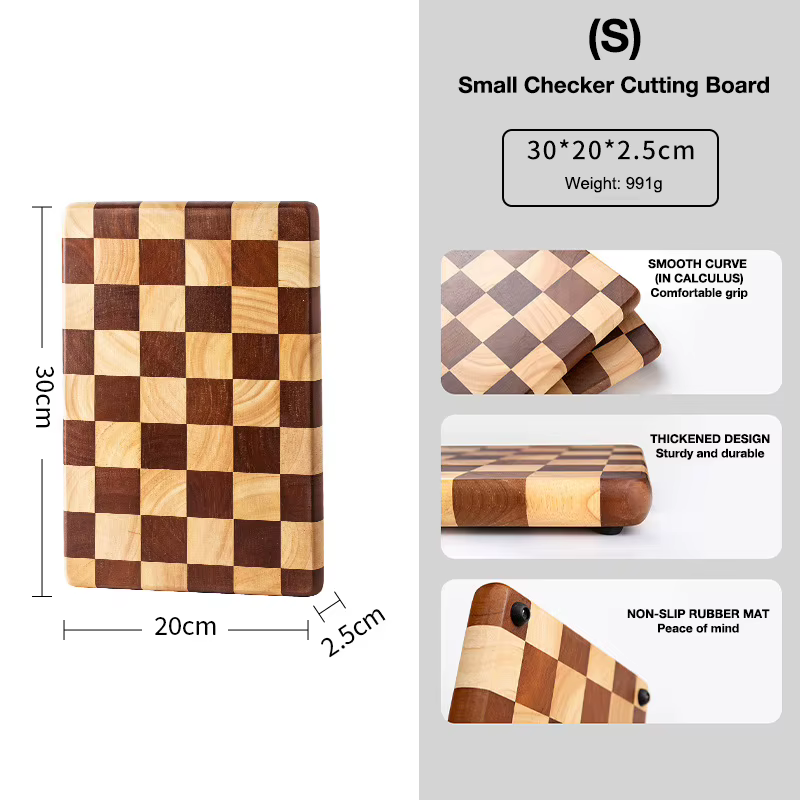 Planche à découper créative en forme de damier, planche à découper en mosaïque pour la maison, planc