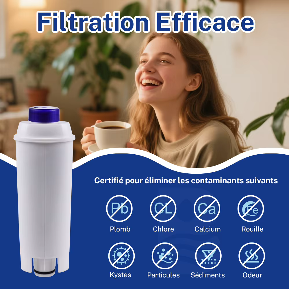 Filtre Pour Machine À Café Compatible Avec for Delonghi DLSC002