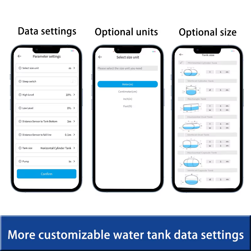 Capteur de niveau ultrasonique intelligent TLC2206-ESP-4G 4G & WiFi IoT ESP32 3m avec alerte cloud API et surveillance à distance pour réservoirs d'eau, d'huile, de carburant et d'irrigation